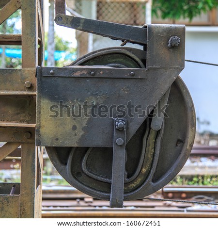 Pull the rope pulley swap railway