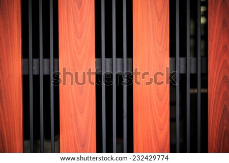 Steel wood door background
