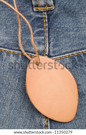 Oval Leather Tag