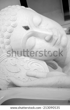 Big Buddha statue in wat phu kon temple