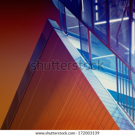 Abstract shapes of modern architecture which can be used as background or wallpaper.
