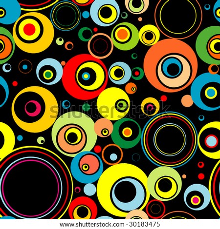 Seamless magic background from circles.