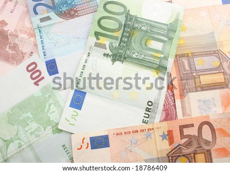 background made of money. Euro