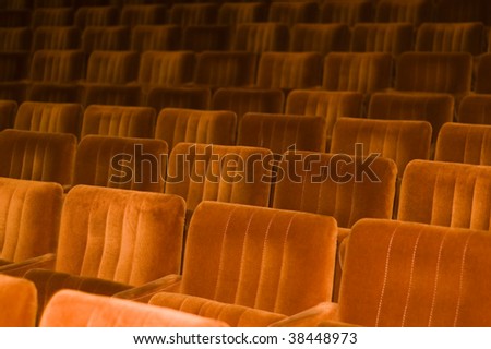 A hall with seats seen from the stage