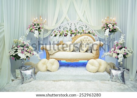 Beautiful decoration wedding ceremony