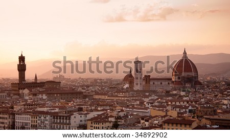 stock photo : Florence skyline