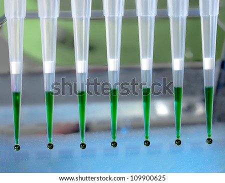 DNA analysis: loading amplified DNA samples to agarose gel with multichannel pipette