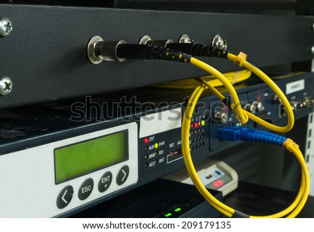 Fiber Cable connect to media converter