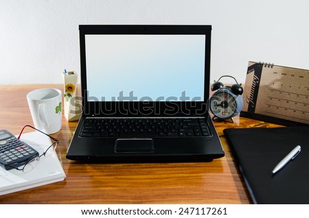 Document and IT Device on desktop