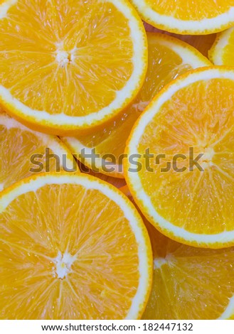 Healthy orange food background
