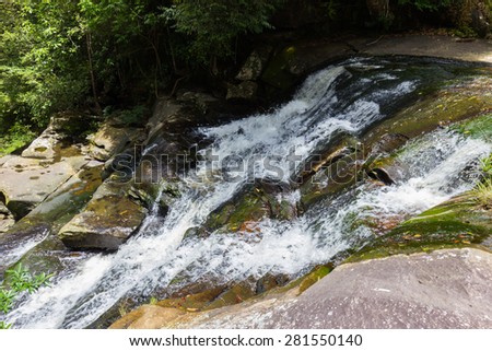 Phu Kradueng national park ,nature waterfall and tree green beautiful ,Thailand