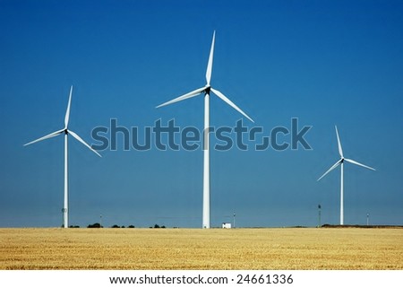 Wind turbines farm - renewable energy source