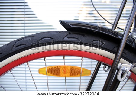 Rare customized bicycle wheel detail