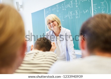 Math workshop in university with teacher and students