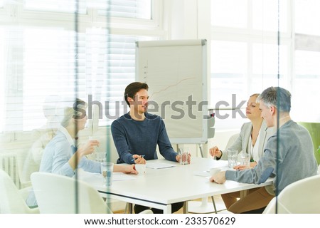 Business team in a consulting meeting in the office