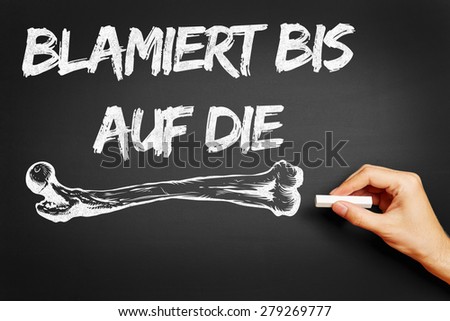 Hand writing the German saying \