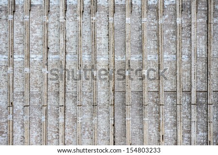 Wooden wall on old home