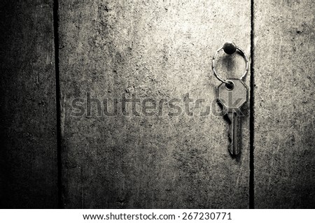Abstract background with a vintage key