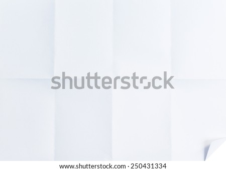 white textured paper folded in eight