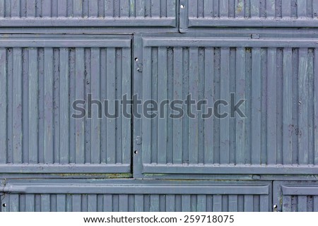 Old steel panels