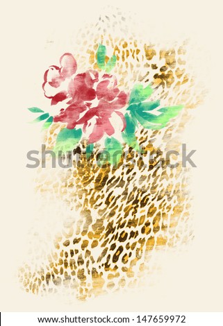 Floral Leopard Pattern