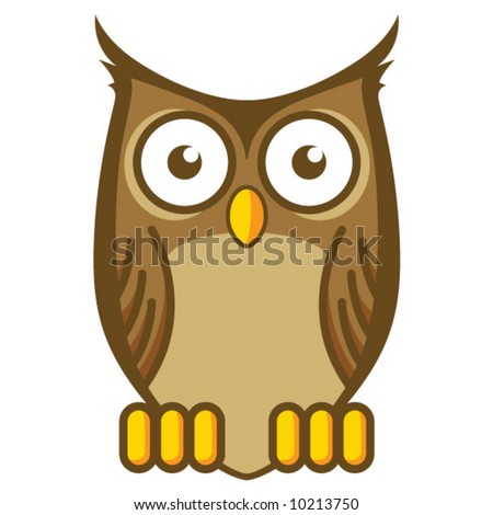 Cute Images on Cartoon Owl Stock Vector 10213750   Shutterstock