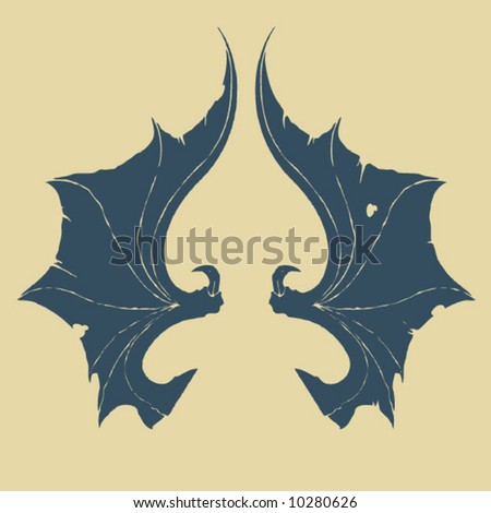 Bat Wings Silhouette