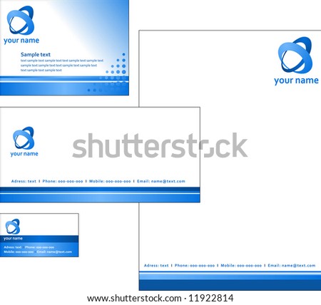 Letterhead  Logo Design on Stock Vector Letterhead Template Design Business Card Vector