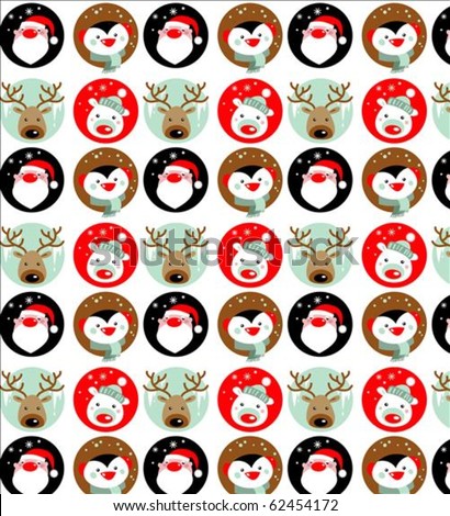 santa claus wallpaper. stock vector : Santa Claus,