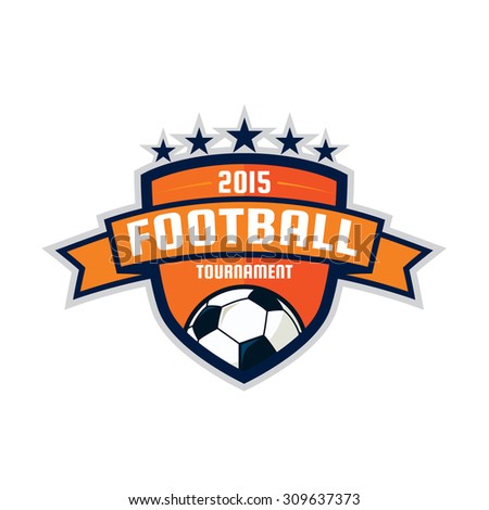 Football Logo Design , Soccer Shield , Vector Illustration - 309637373 