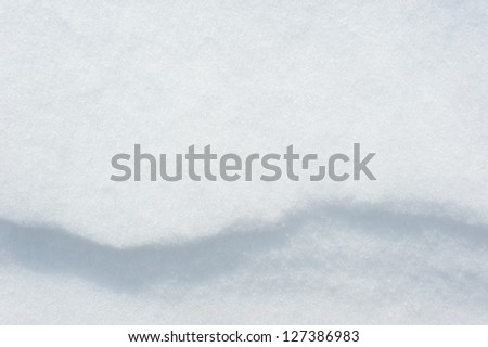 snow with shadow curve as background