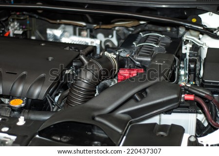 motor vehicle under the hood