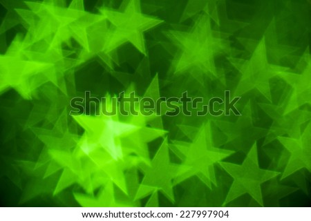 green stars shape photo as background