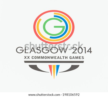 GLASGOW - JUNE, 2014:  Glasgow 2014 Commonwealth Games Official Logo. Glasgow will be proud host of 2014 Commonwealth Games from 23 July -?? 3 August 2014.