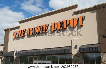 CONCORDVILLE, PENNSYLVANIA - June 14, 2014: The Home Depot storefront.  The Home Depot is a retailer of home improvement and construction products and services.