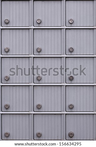 Postal boxes detail