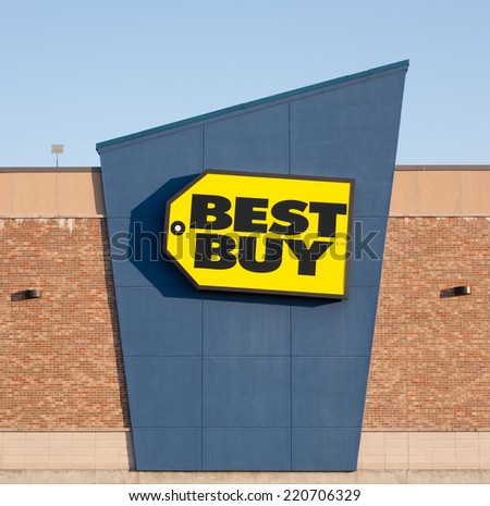 DARTMOUTH, CANADA - SEPT 28, 2014: Best Buy is an American owned retail electronics company. Best Buy has stores in the United States, Canada, Mexico, Puerto Rico and China.