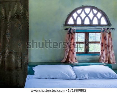 Colorful bedroom with Morocco & Asian style