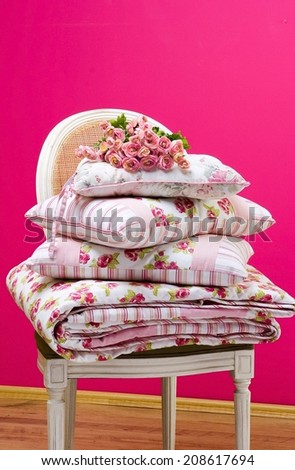 home textile prepared for getting married