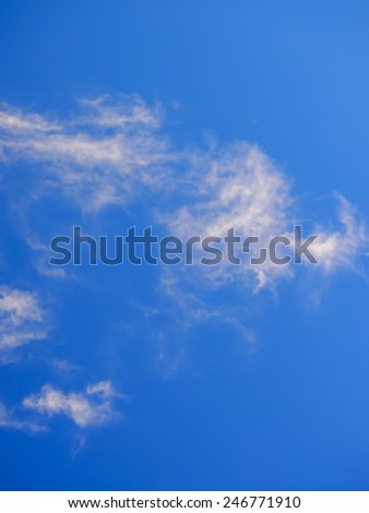 blue sky natural Autumn clear background