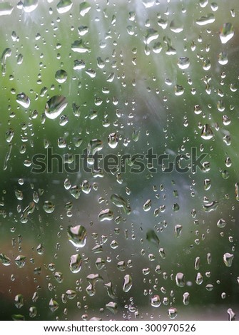 drop rain on window glass background texture