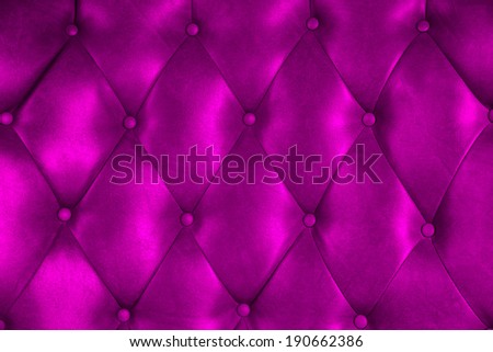 Luxury upholstery leather button chair texture in purple