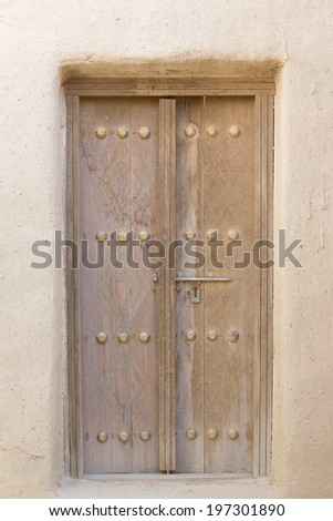 Traditional middle east arabic door