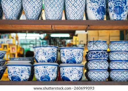 Porcelain China ware from chatujak weekend market, bangkok