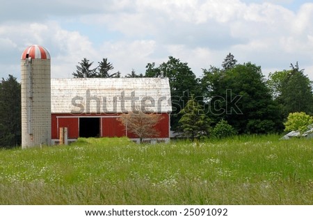 Ontario agricultural building with silo