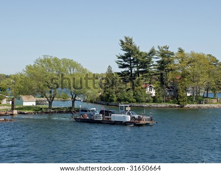 Howe Island Township Ferry, Mainland Ontario to Howe Island ON, Canada