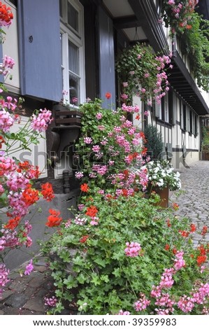 back street of Gengenbach in Germany