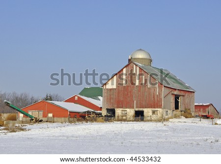 agricultural buildings, Winter