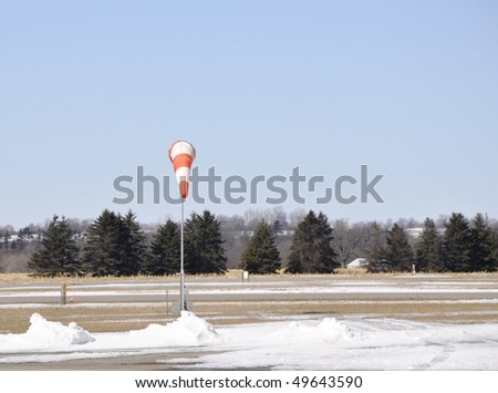 Windsock at the Airport, Winter