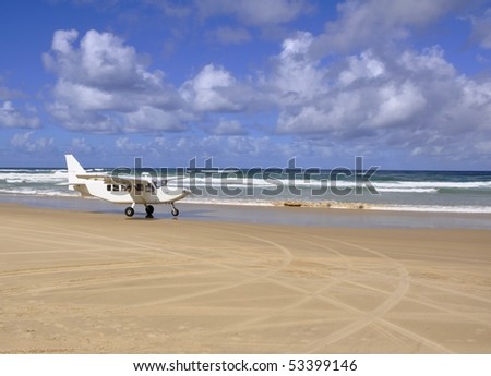 sightseeing plane on Fraser Island, Australia